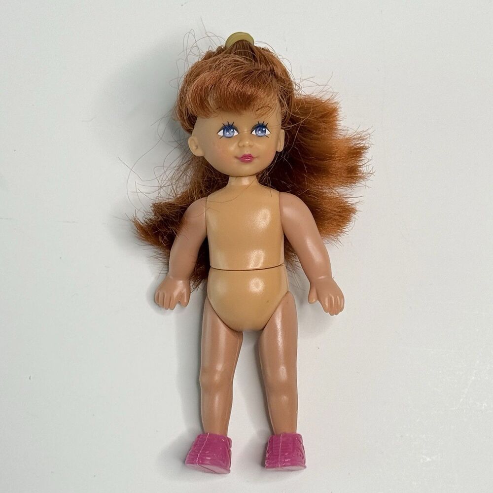 Kid Kore 5" Doll Red Hair Blue Eyes 1995 - Look Alike Barbie Kelly Doll Posable - Picture 8 of 11